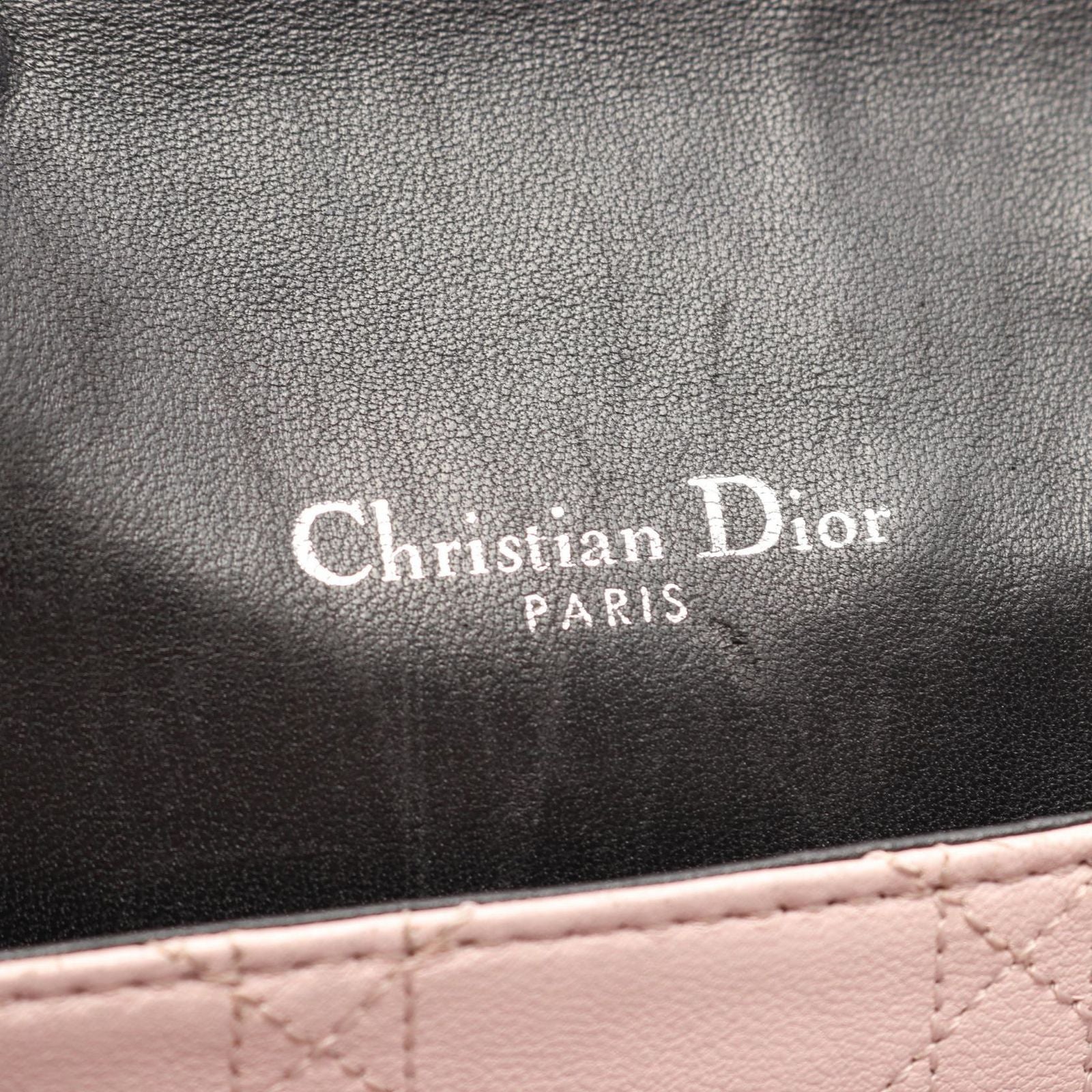 Dior Shoulder Bag New Rock Cannage Black Leather Chain — view 4