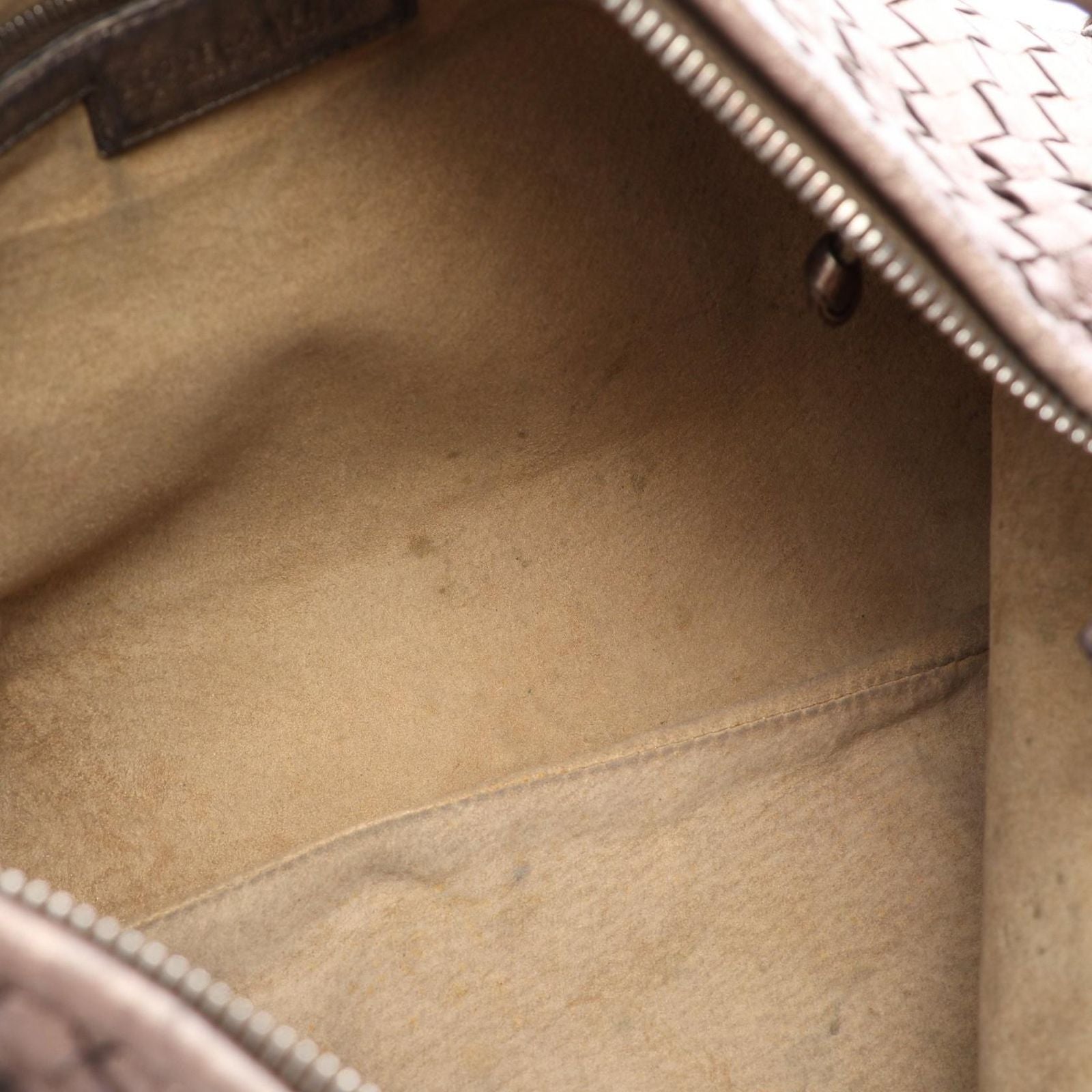 Bottega Veneta Shoulder Bag Intrecciato Metallic Brown Leather Hobo — view 5