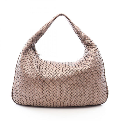 Bottega Veneta Shoulder Bag Intrecciato Metallic Brown Leather Hobo