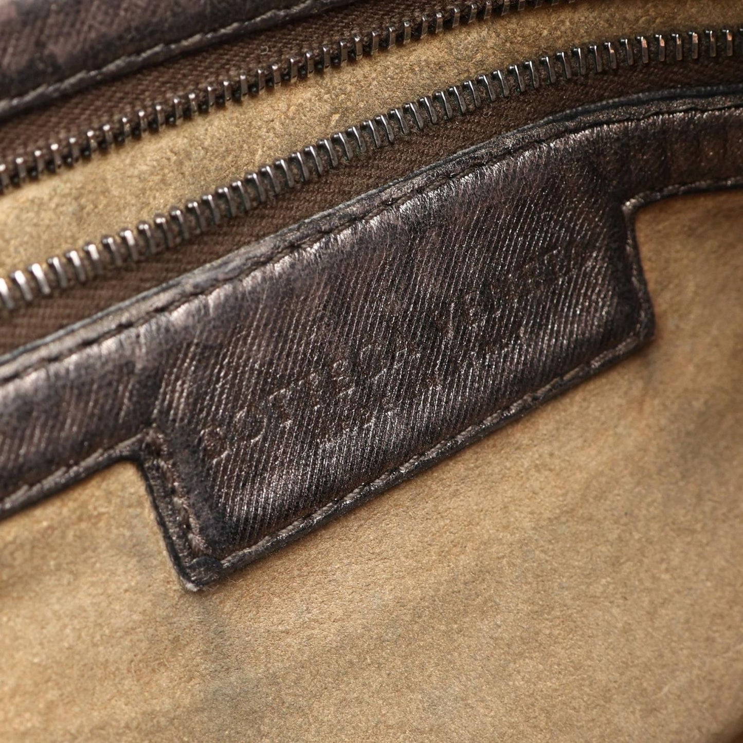 Bottega Veneta Shoulder Bag Intrecciato Metallic Brown Leather Hobo — view 4