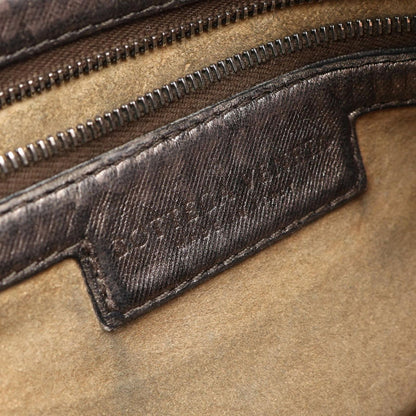 Bottega Veneta Shoulder Bag Intrecciato Metallic Brown Leather Hobo — view 4