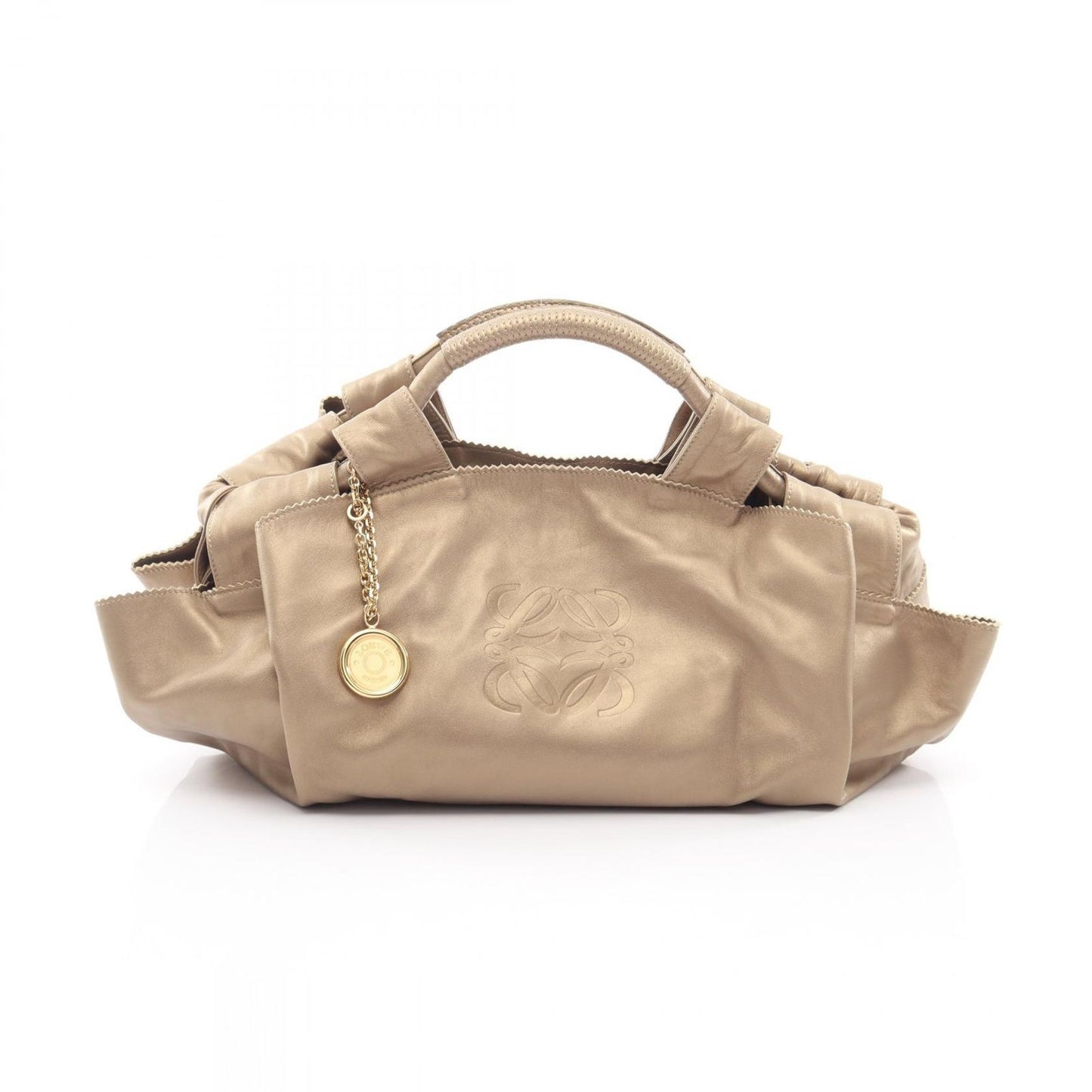 Loewe Handbag Nappa Aire Gold Leather