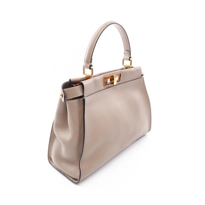 Fendi Handbag Peekaboo Regular 2-Way Gray Leather — view 2