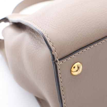 Fendi Handbag Peekaboo Regular 2-Way Gray Leather — view 6