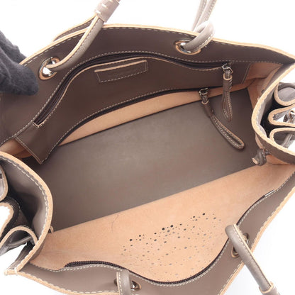 Loewe Tote Bag Anagram Perforated Gray Ju Leather — view 3