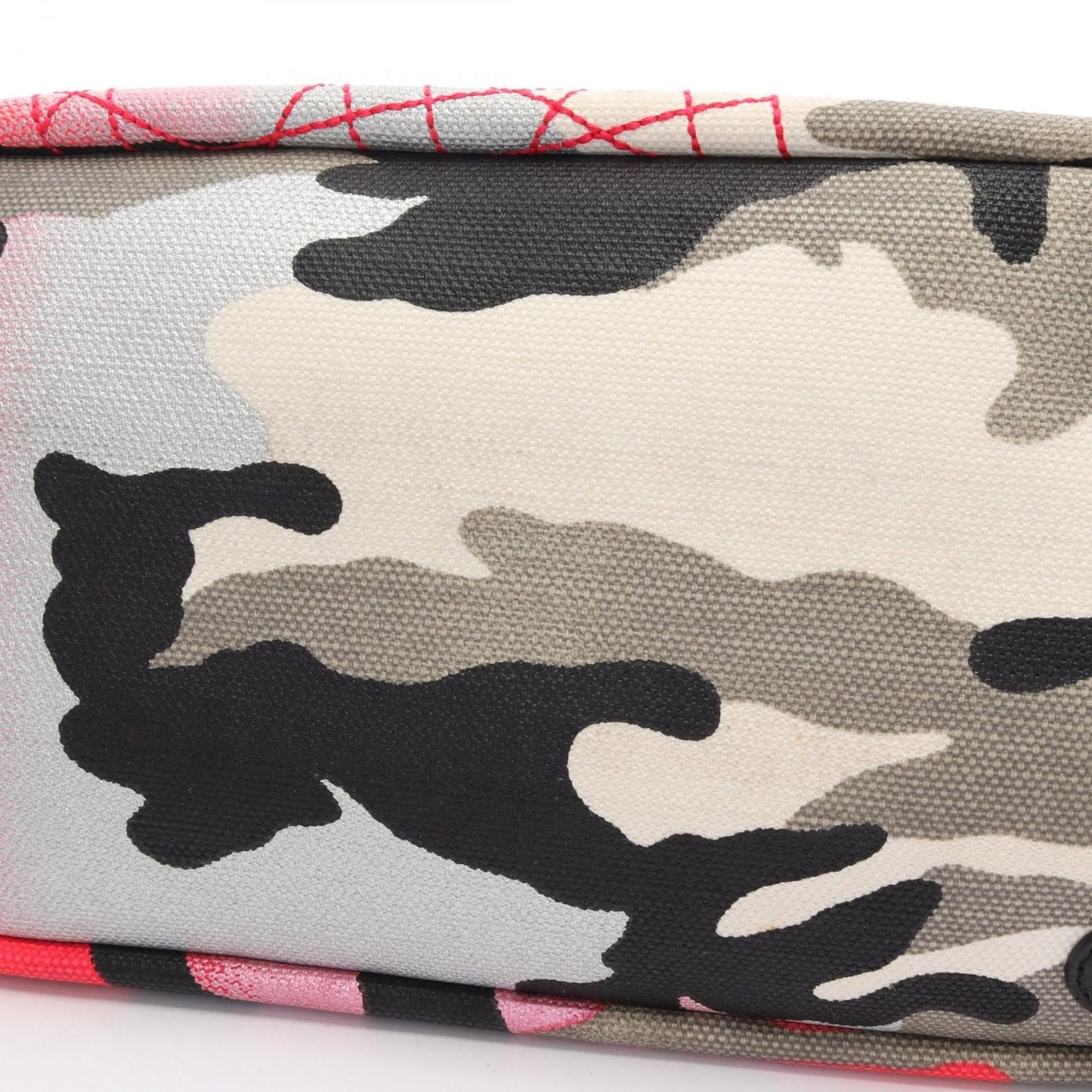 Dior Handbag Anselm Reyle Camouflage Multi Canvas Leather Cdxanselm Tote — view 6