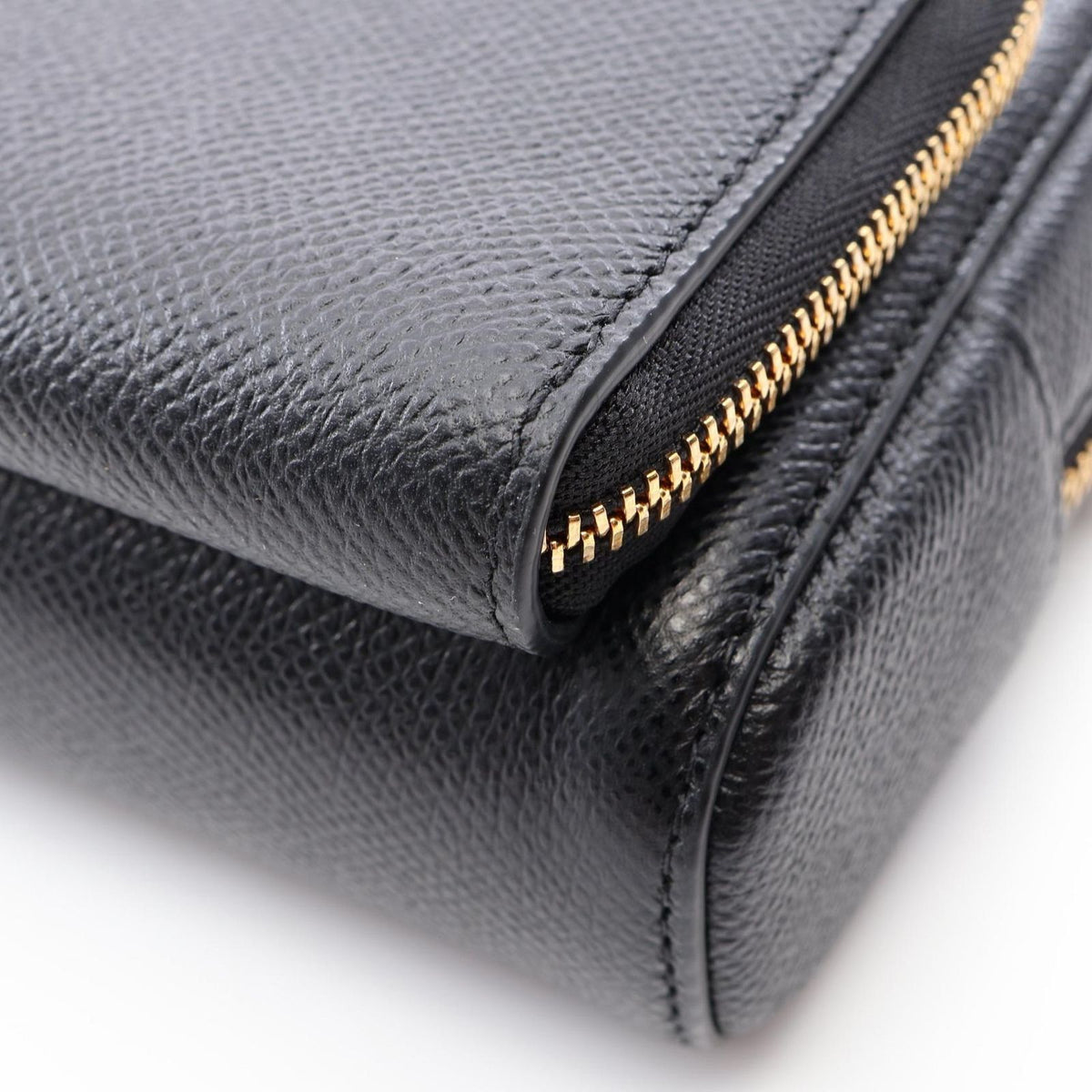 Dior Shoulder Bag Double Pouch Black Leather — view 6