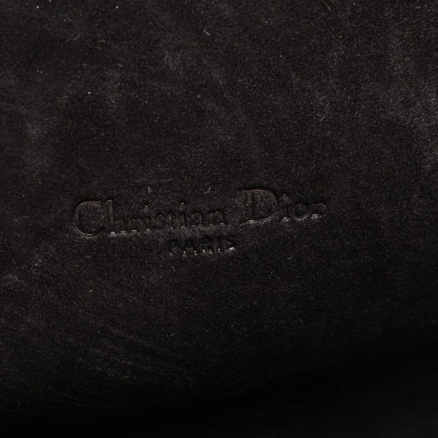 Dior Shoulder Bag Double Pouch Black Leather — view 5