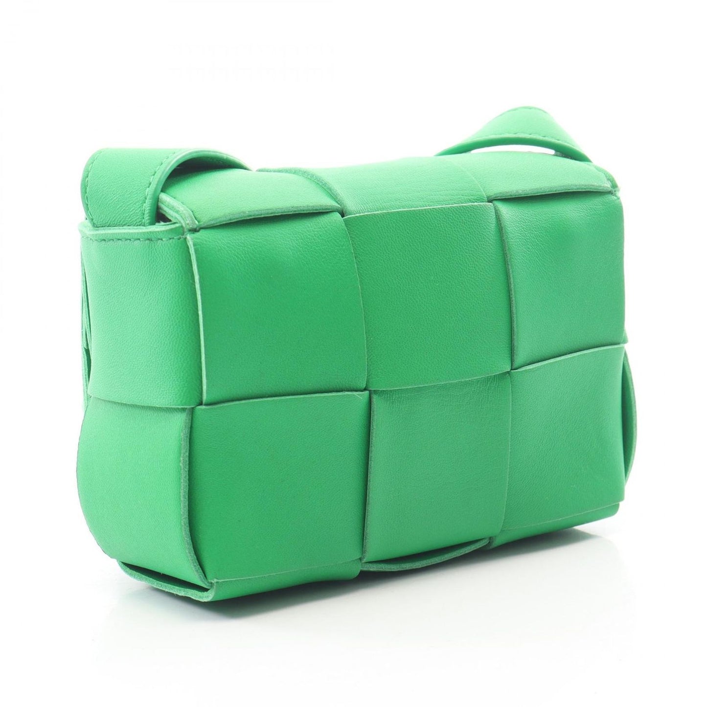 Bottega Veneta Shoulder Bag Candy Cassette Green Leather — view 2