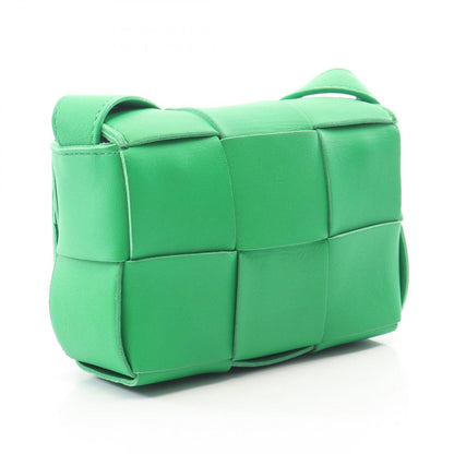 Bottega Veneta Shoulder Bag Candy Cassette Green Leather — view 2