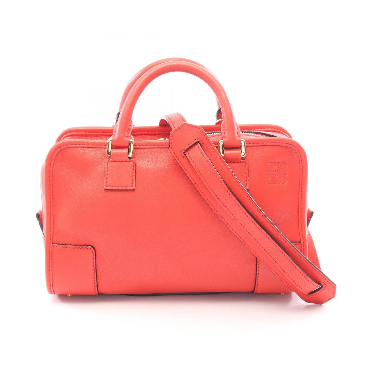 Loewe Handbag Amazona 23 2-Way Red Leather