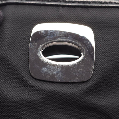Dior Handbag Charming Lock Cannage Black Nylon Leather — view 8