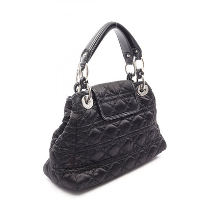 Dior Handbag Charming Lock Cannage Black Nylon Leather — view 2