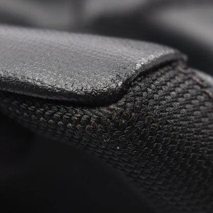 Chanel Tote Bag Paris Biarritz MM Black Canvas Leather MM — view 6