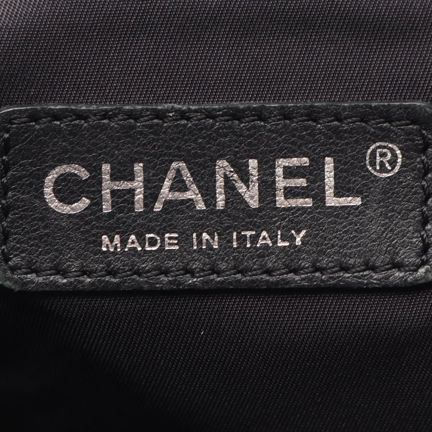 Chanel Tote Bag Paris Biarritz MM Black Canvas Leather MM — view 4