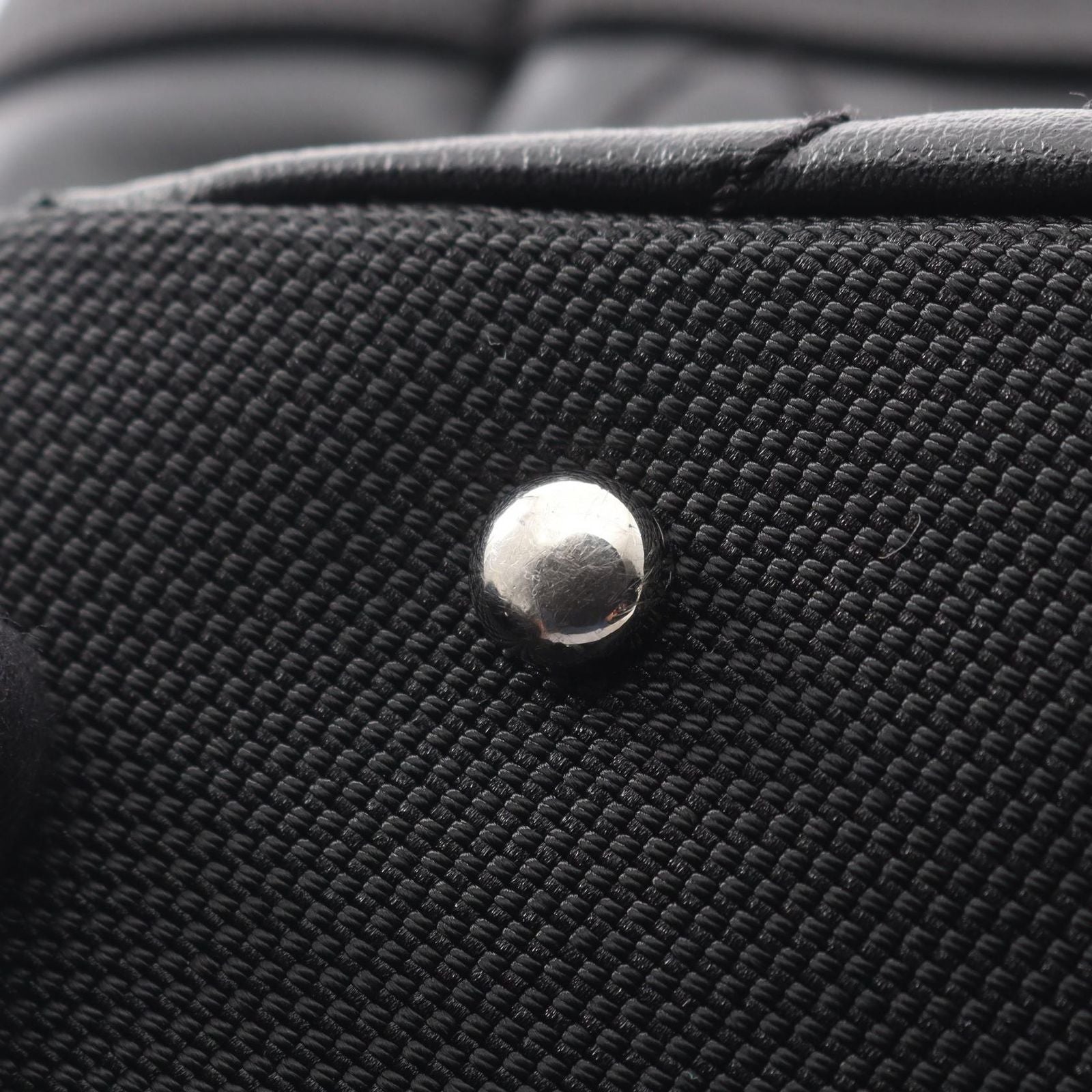 Chanel Tote Bag Paris Biarritz MM Black Canvas Leather MM — view 8