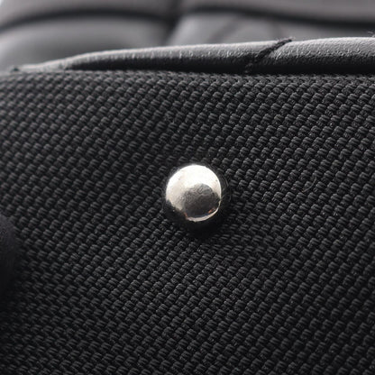 Chanel Tote Bag Paris Biarritz MM Black Canvas Leather MM — view 8