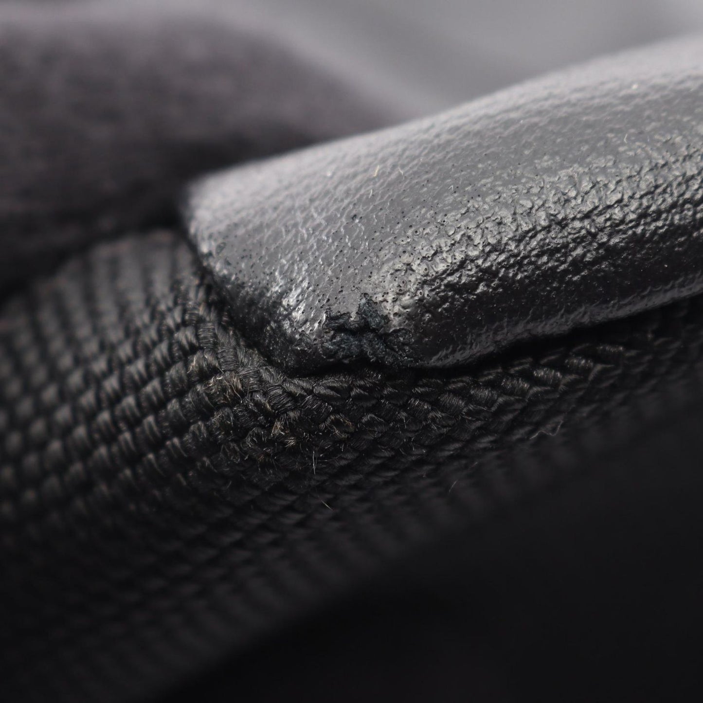 Chanel Tote Bag Paris Biarritz MM Black Canvas Leather MM — view 7