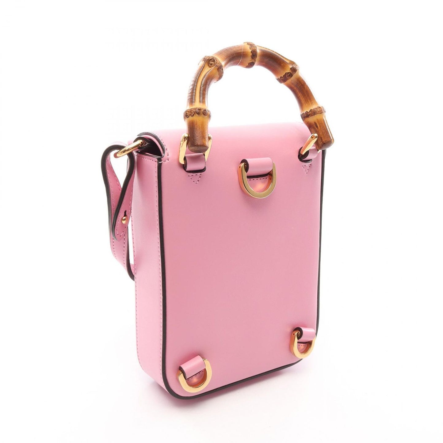 Gucci Bamboo 2-Way Pink Leather 3way Mini Bag — view 2