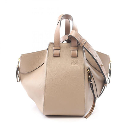 Loewe Handbag Hammock Bag Small 2-Way Beige Brown Leather