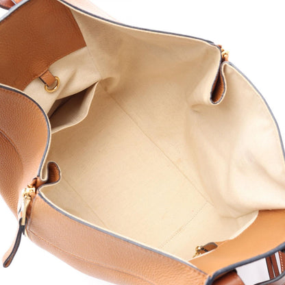 Loewe Handbag Hammock Bag Small 2-Way Brown Leather — view 3