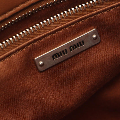 Miu Miu Shoulder Bag Brown Leather — view 4