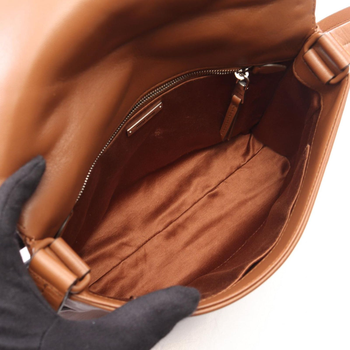 Miu Miu Shoulder Bag Brown Leather — view 3