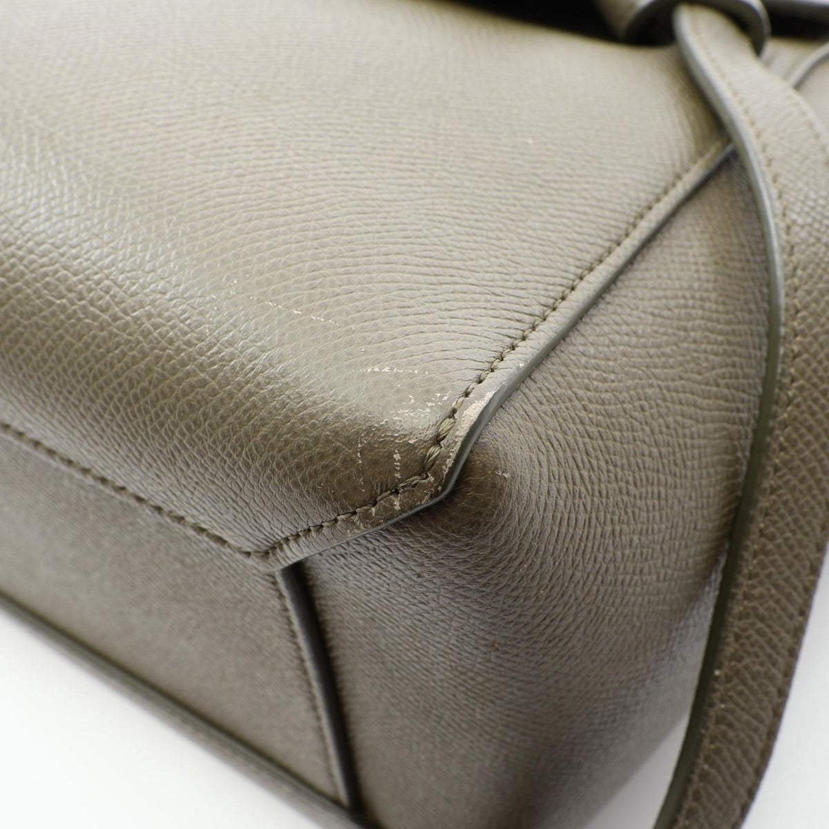 Celine Belt Bag Micro Khaki Leather — view 7