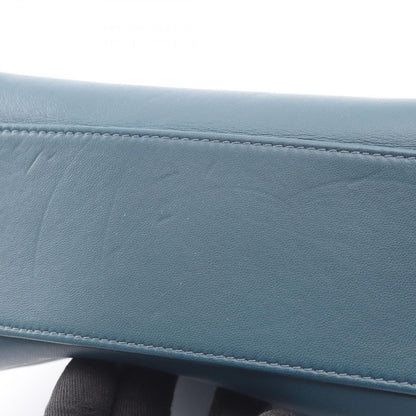 Fendi Handbag Mini Peekaboo Blue Green Leather — view 8