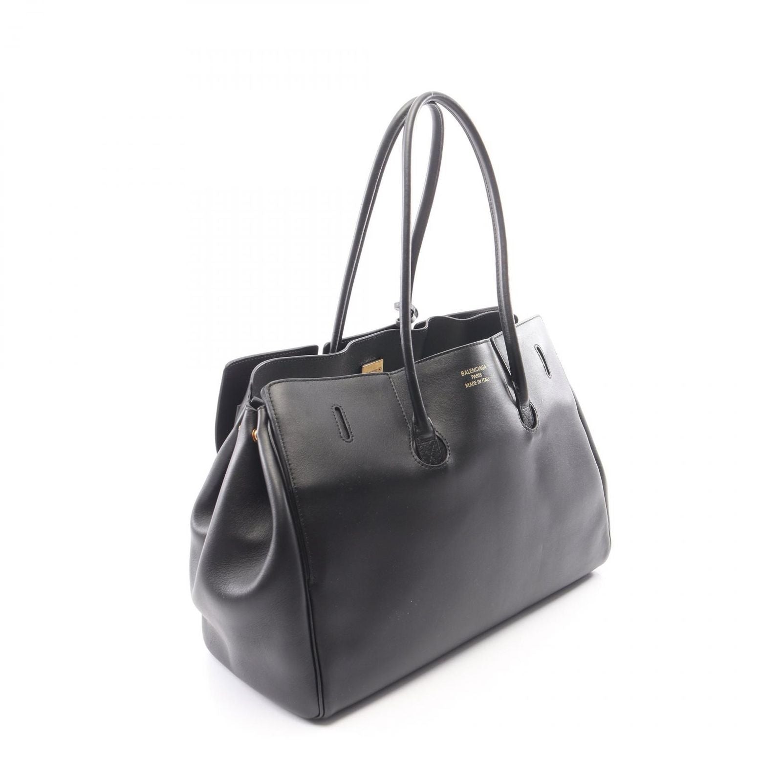 Balenciaga Tote Bag Bel Air Carryall Black Leather — view 2