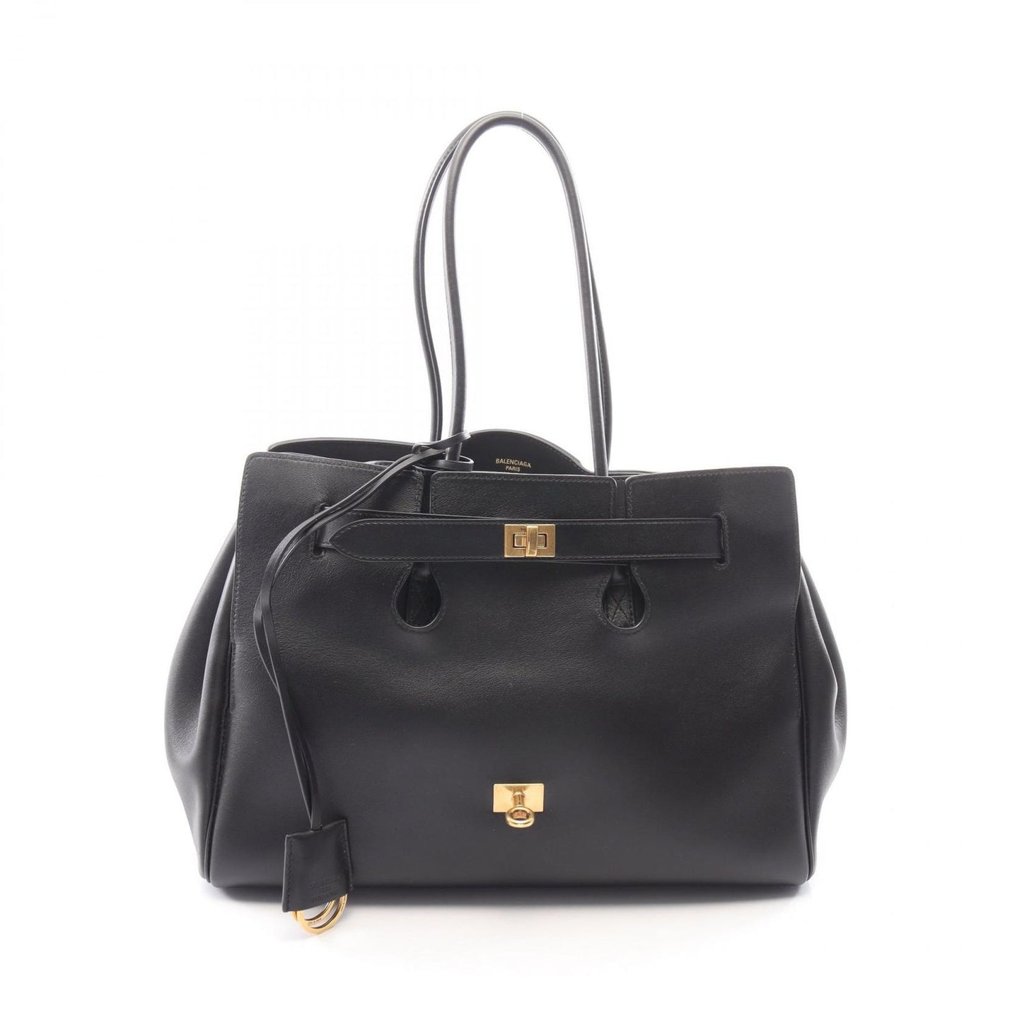 Balenciaga Tote Bag Bel Air Carryall Black Leather