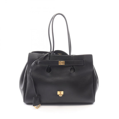 Balenciaga Tote Bag Bel Air Carryall Black Leather