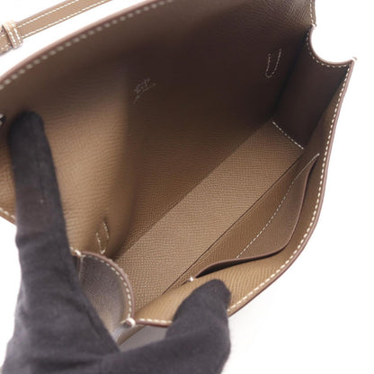 Hermes Shoulder Bag Snap to Go Etoupe Leather — view 3