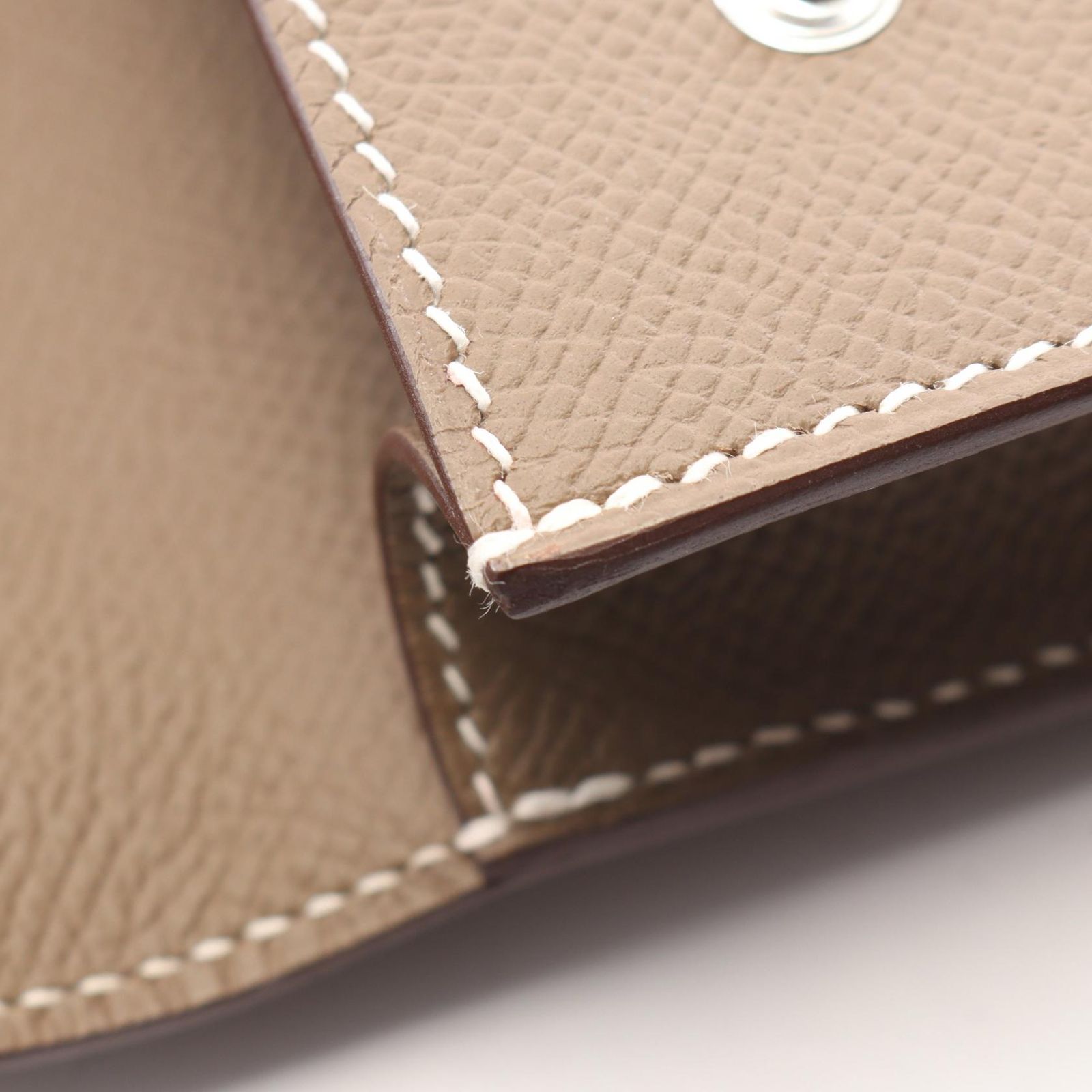 Hermes Shoulder Bag Snap to Go Etoupe Leather — view 6