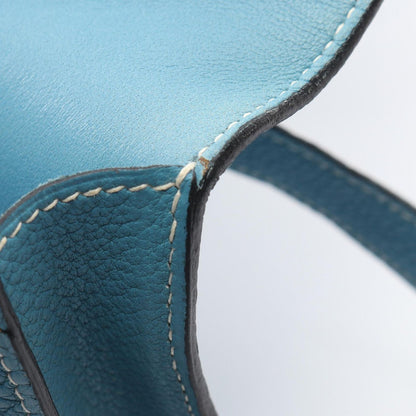 Hermes Waist Bag Dogon Posh Blue Jean Leather — view 7