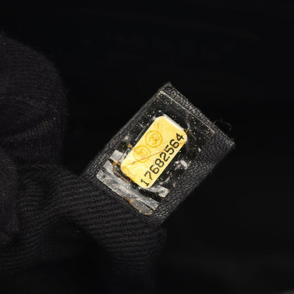 Chanel Tote Bag Quilted Black Caviar Leather CC Logo Chain — view 5