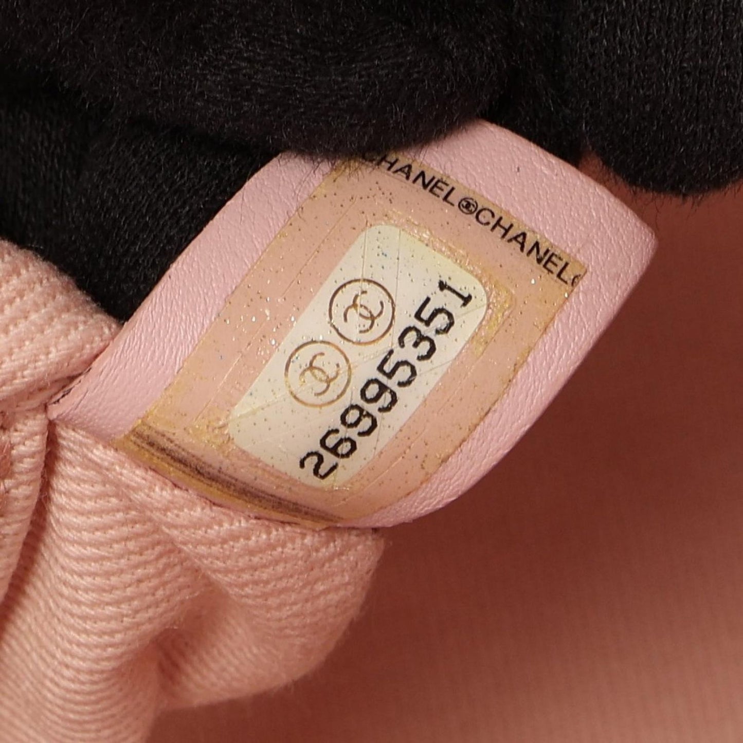 Chanel Tote Bag Deauville Pink Fabric Leather Chain MM — view 5