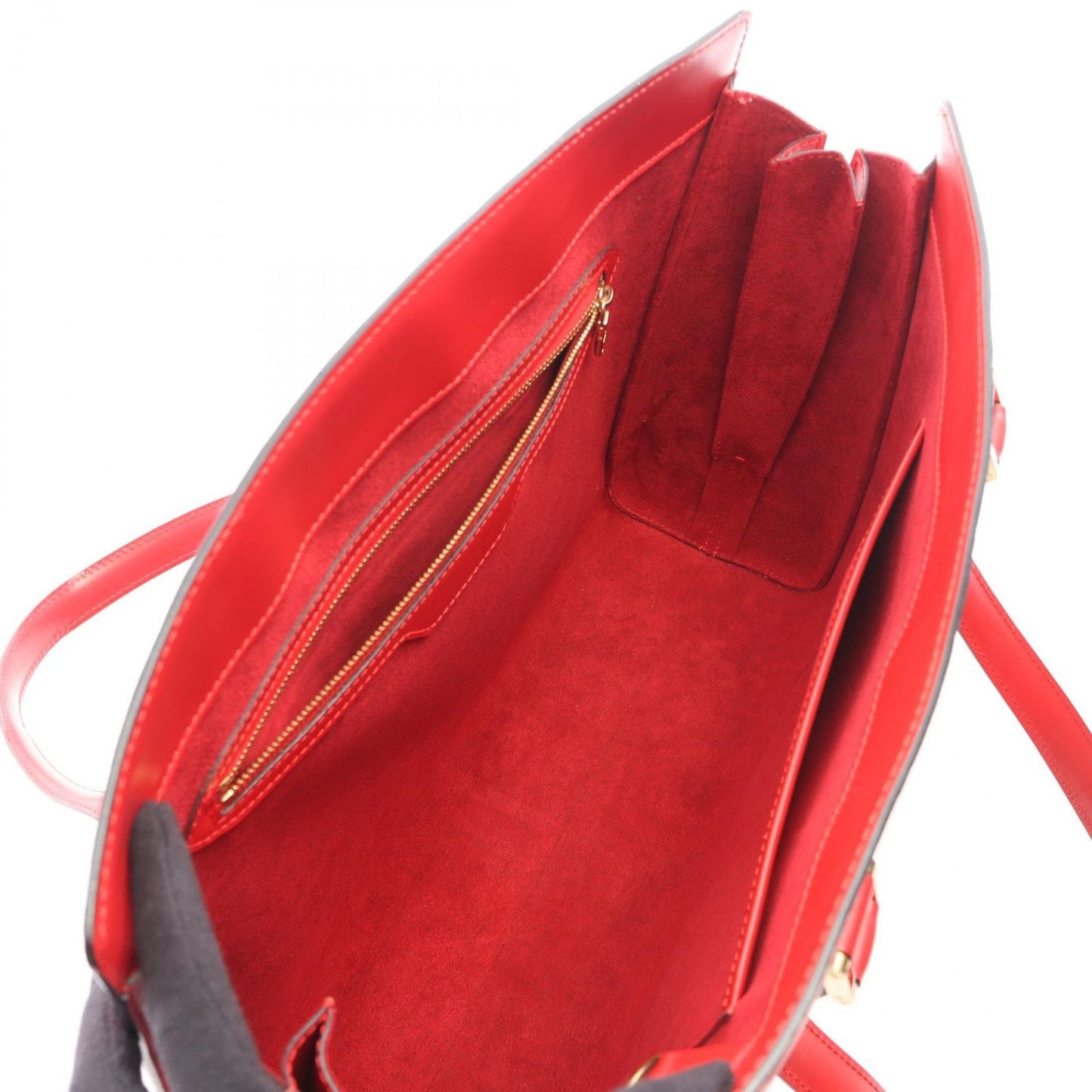 Louis Vuitton Shoulder Bag Duplex Castilianred Leather — view 3
