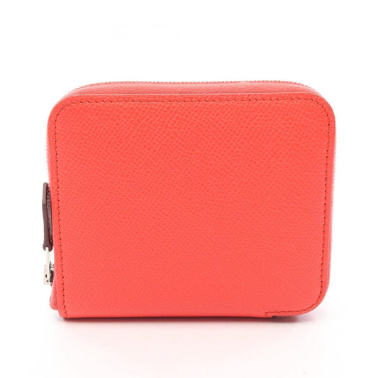 Hermes Round Wallet Azap Silk in Compact Rose Texas Calfskin