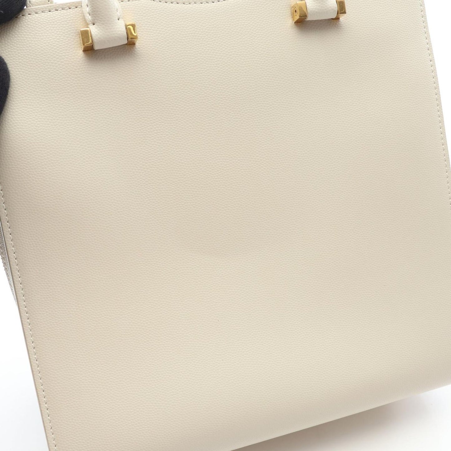 Saint Laurent Paris Handbag Uptown Tote Small 2-Way Ivory Leather — view 6
