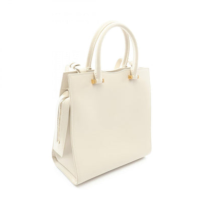 Saint Laurent Paris Handbag Uptown Tote Small 2-Way Ivory Leather — view 2