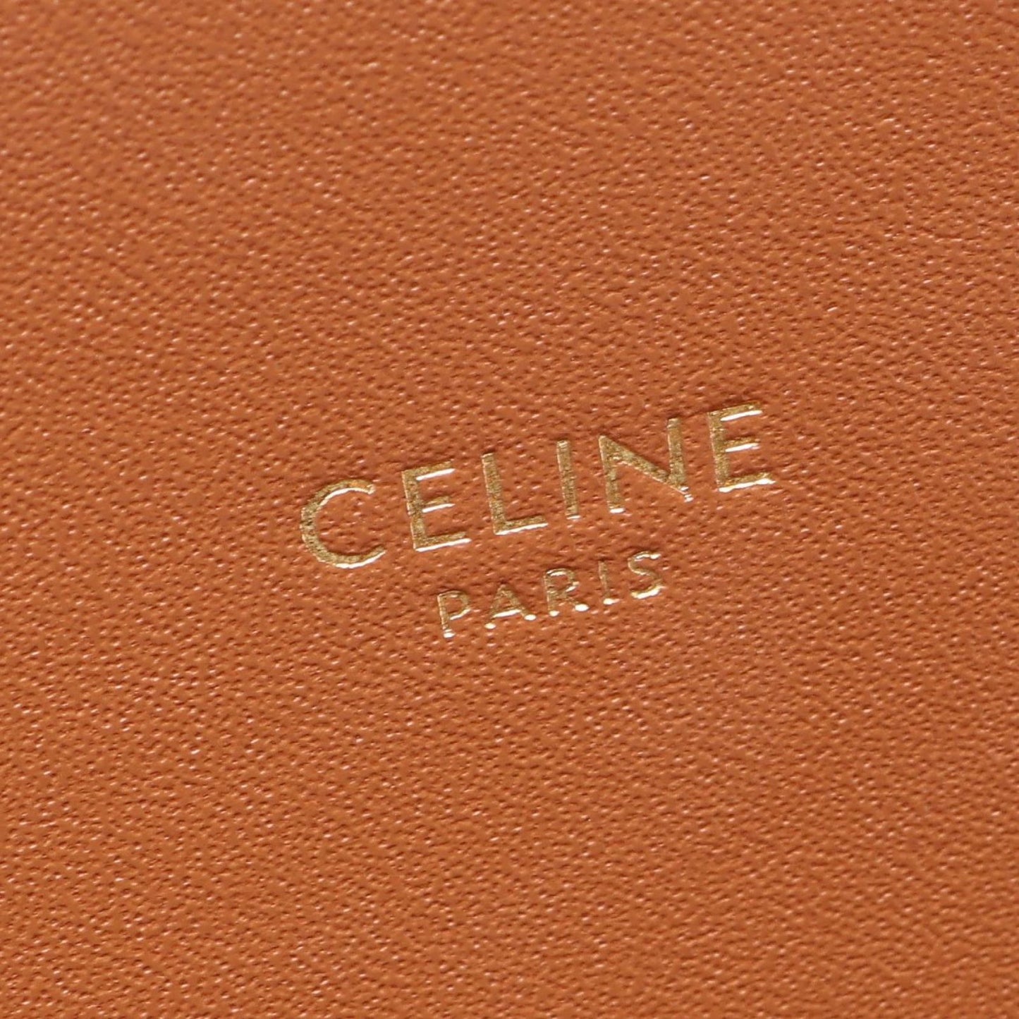Celine Shoulder Bag Classic Triomphe Brown Black Canvas Leather — view 4