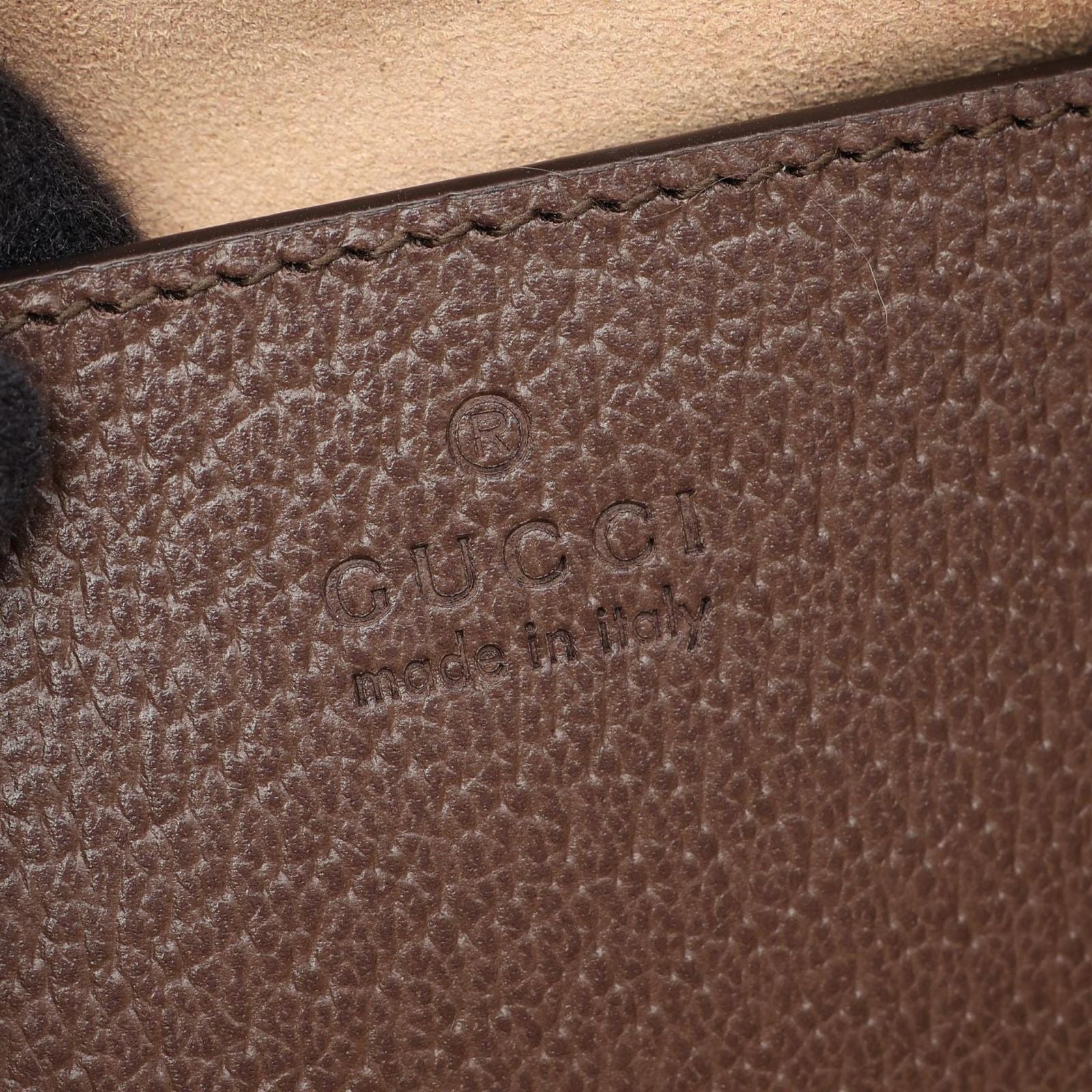 Gucci Tote Bag Ophidia GG Supreme Small 2-Way Beige Brown Green Canvas Leather — view 4