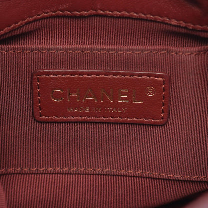 Chanel Shoulder Bag Paris Hamburg Quilted Navy Wool Leather 2-Way Chain — view 4