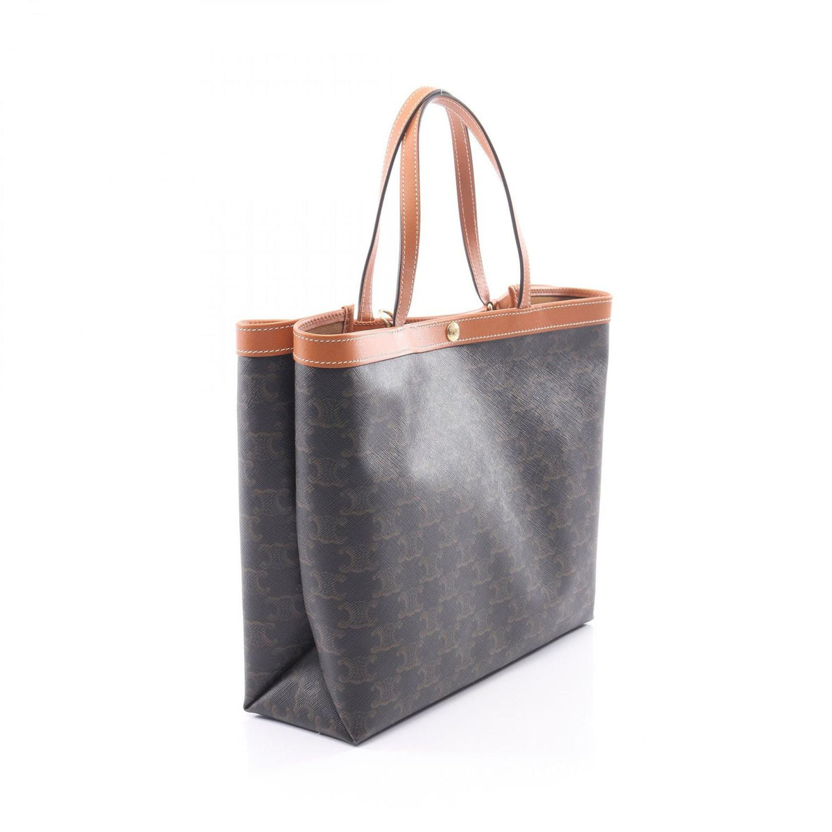 Celine Tote Bag Small Square Cabas Triomphe Leather — view 2
