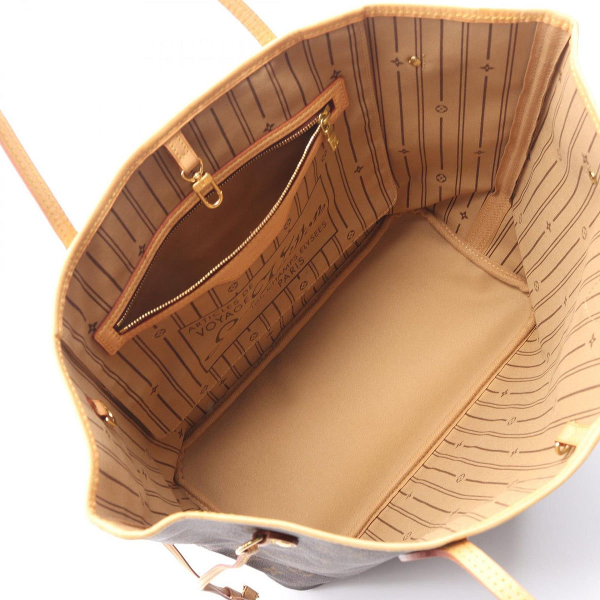 Louis Vuitton Tote Bag Neverfull MM Monogram Leather — view 3