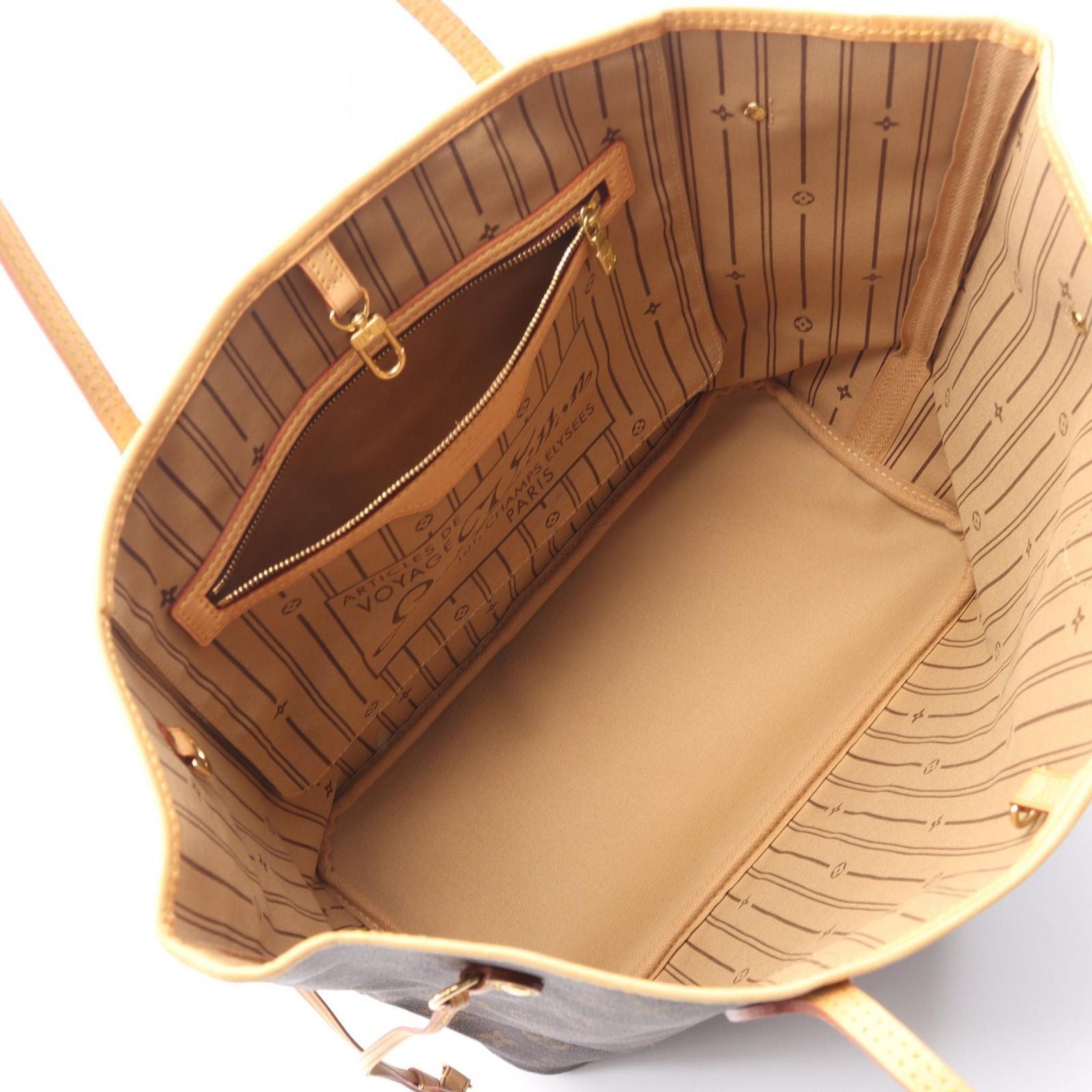 Louis Vuitton Tote Bag Neverfull MM Monogram Leather — view 3