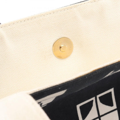 Chanel Tote Bag Window Line Black White Canvas Windows Mademoiselle — view 7