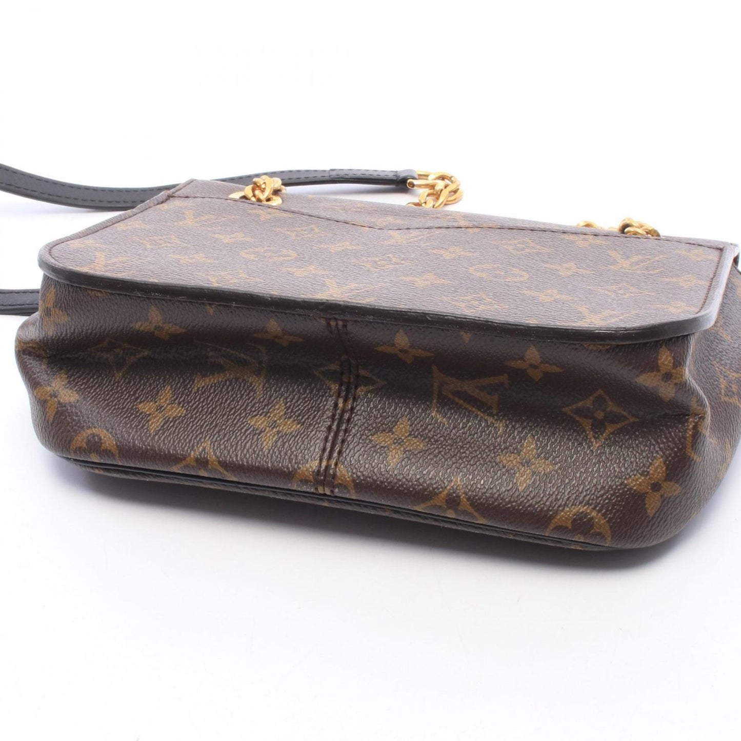 Louis Vuitton Shoulder Bag Passy Monogram Noir Canvas Leather — view 7