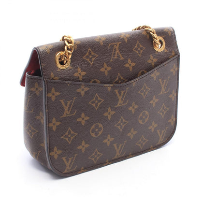 Louis Vuitton Shoulder Bag Passy Monogram Noir Canvas Leather — view 2
